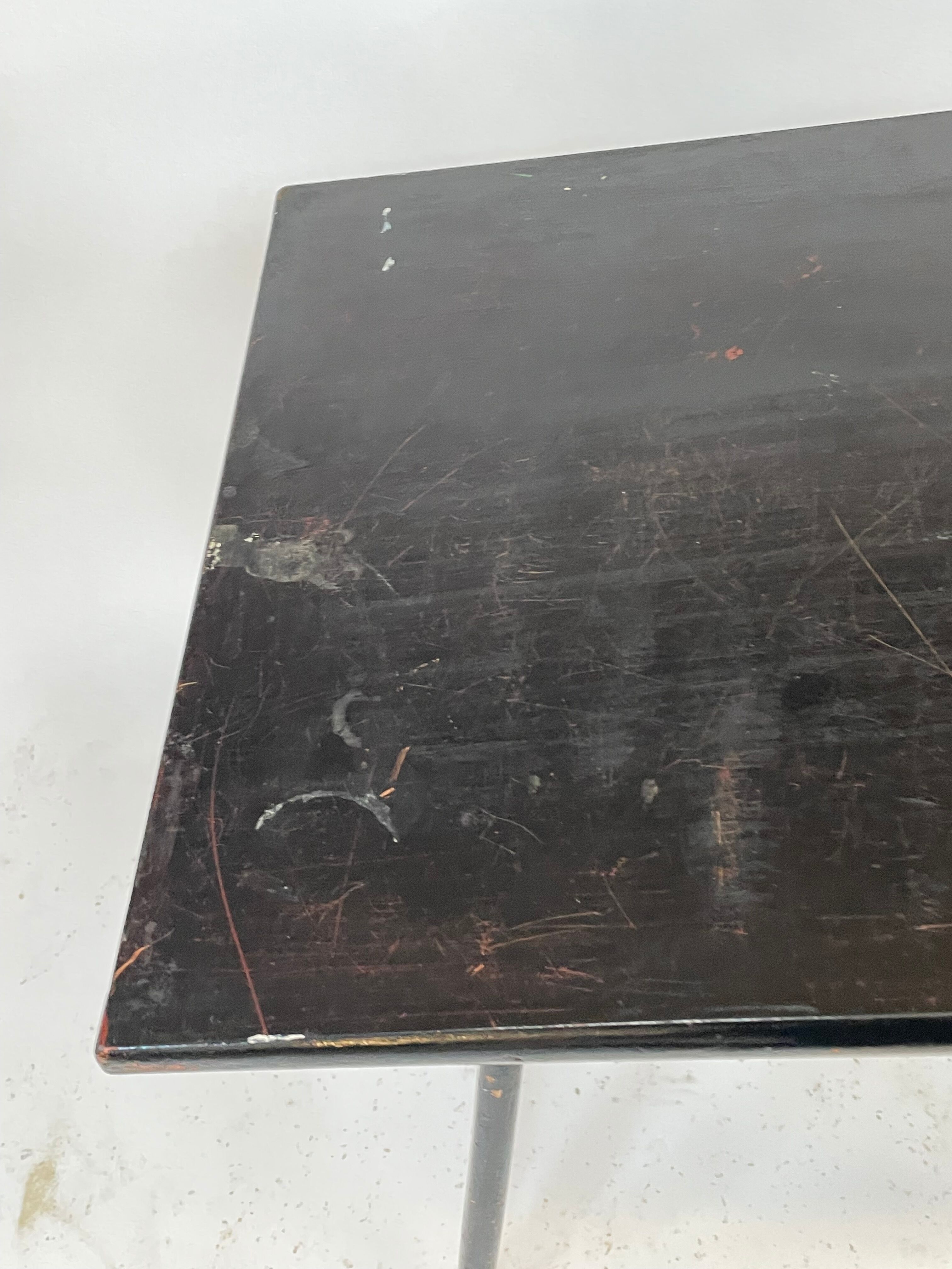 Brutalist table minimalist design 50s