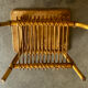 Bamboo and rattan side table with magazine rack – Years