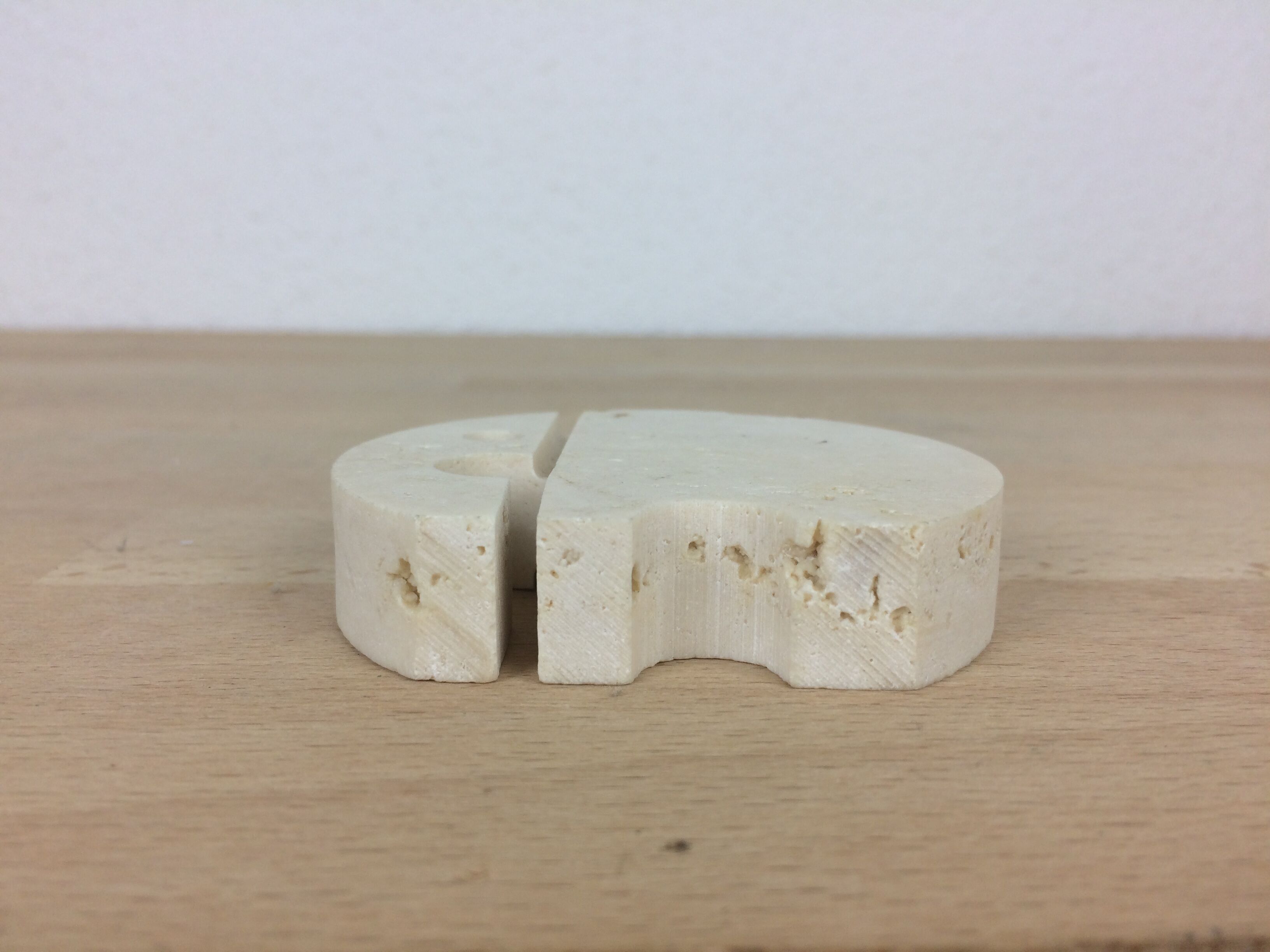 Fratelli Mannelli elephant paper press in travertine