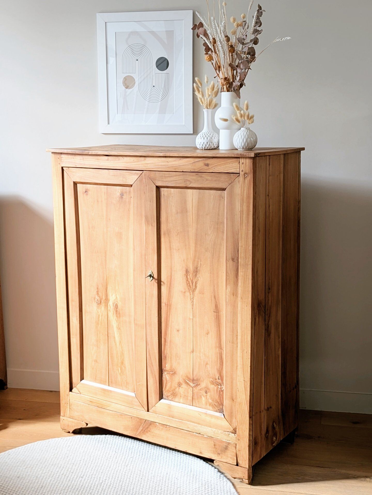 Antique solid wood sideboard