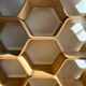 Honeycomb shelf made in design