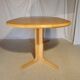 Expandable round table in Scandinavian blond teak Laurits M Larsen