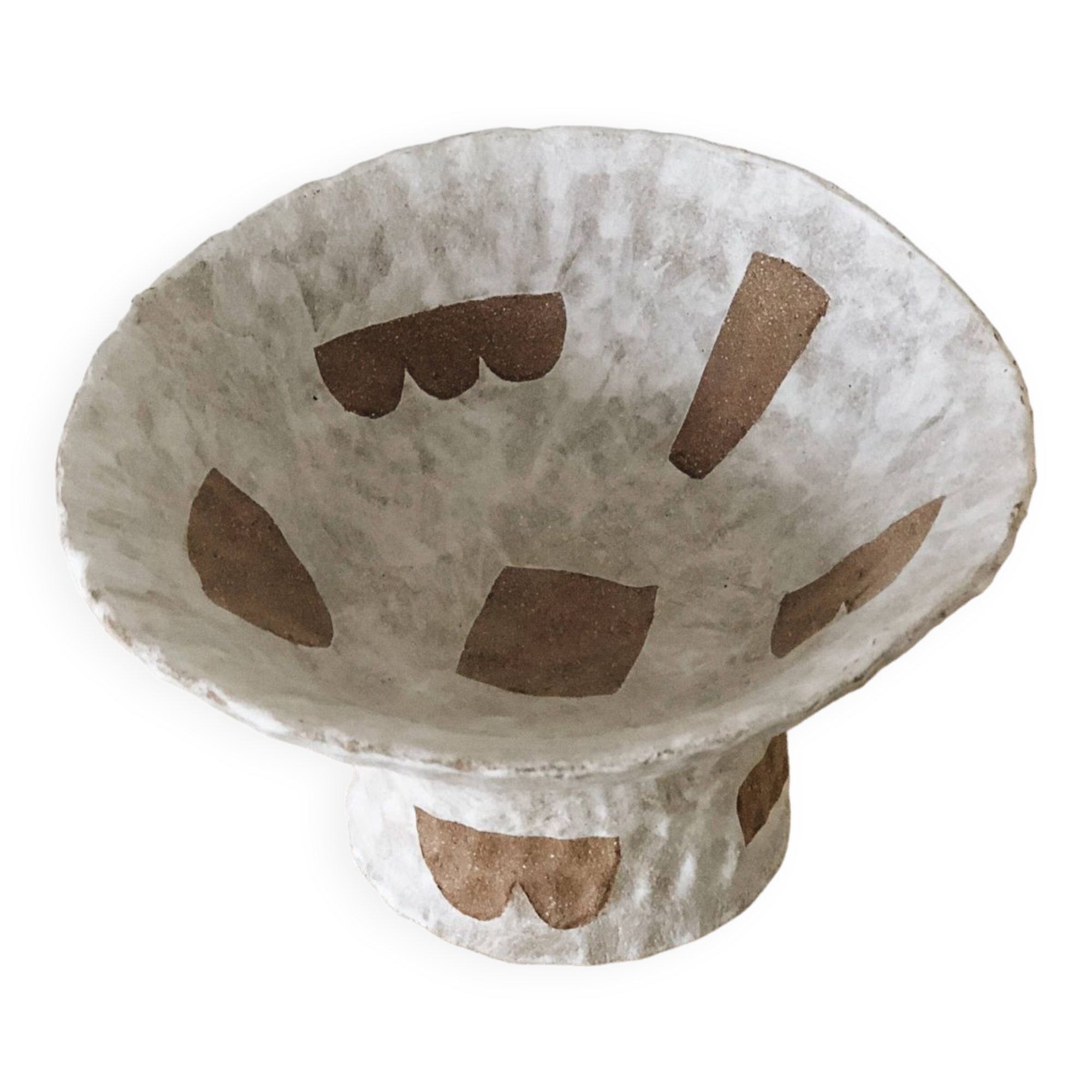 White & pink shape basket