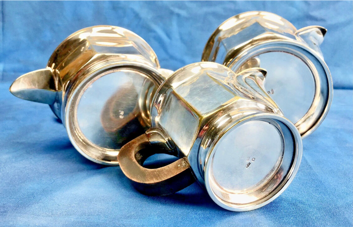 Ercuis silver-plated tea service Art Deco