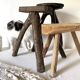 Brutalist tripod stool