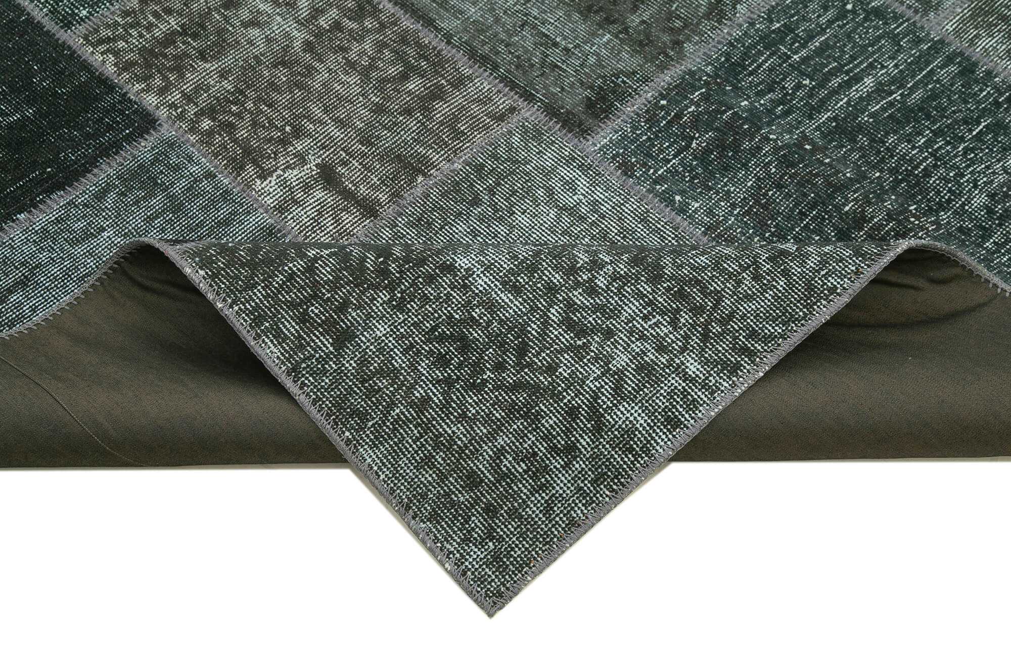 Tapis anatolien contemporain tissé à la main 200 cm x 300 cm tapis patchwork gris