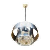 Suspension in chrome metal and glass from the 70s