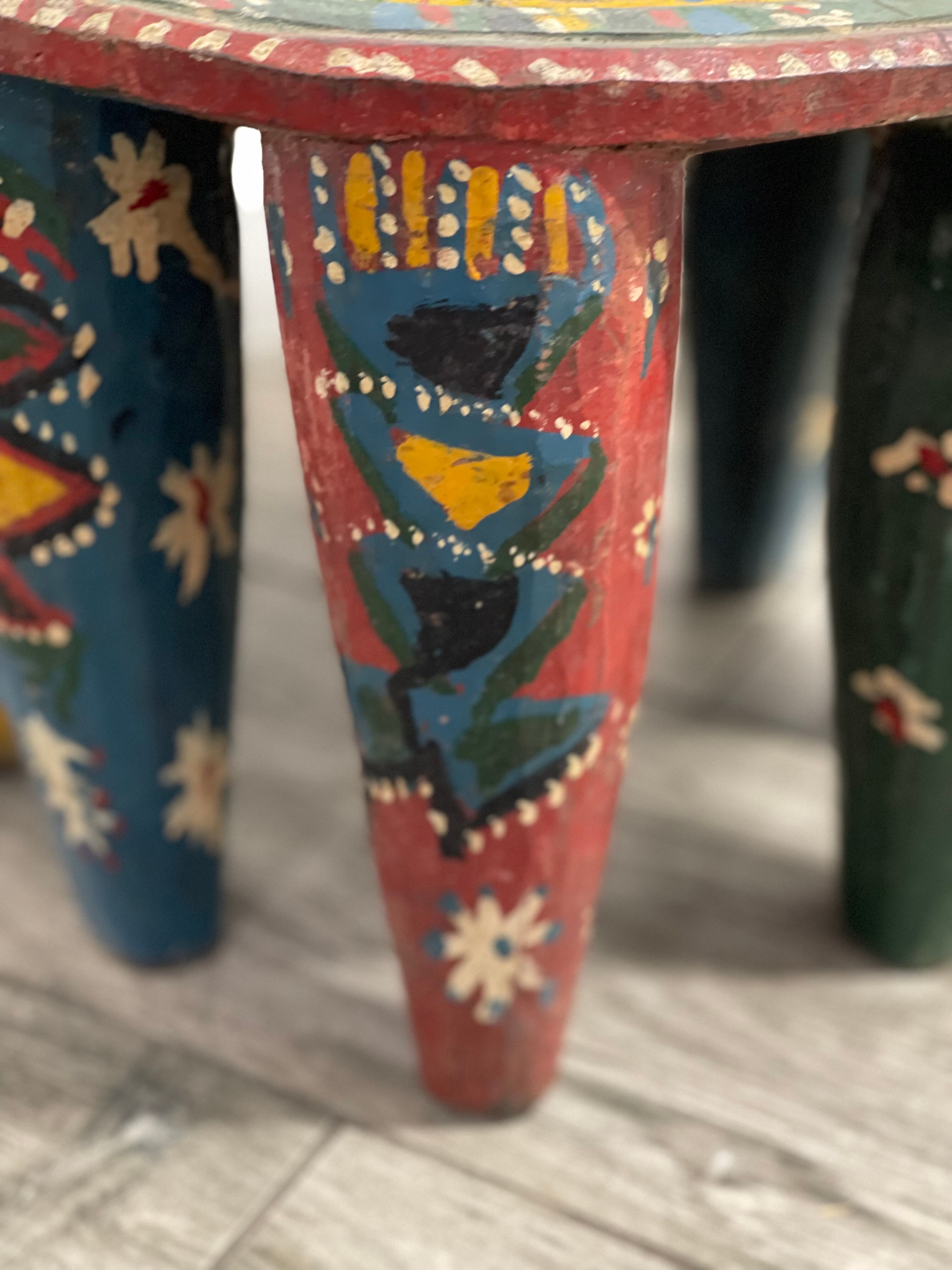 African wooden stool Zindi