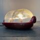 Red Walnut Floor Lamp Model by Achille Castiglioni for Flos, 1970s Mid-Century Modern Italy