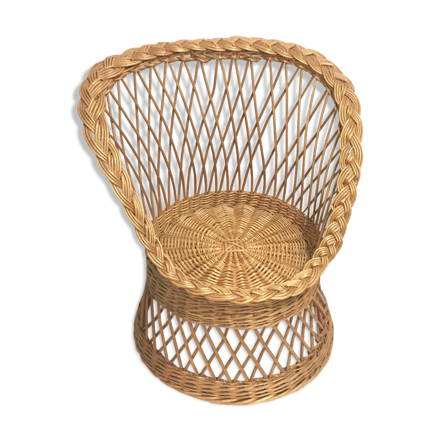 Rattan armchair
