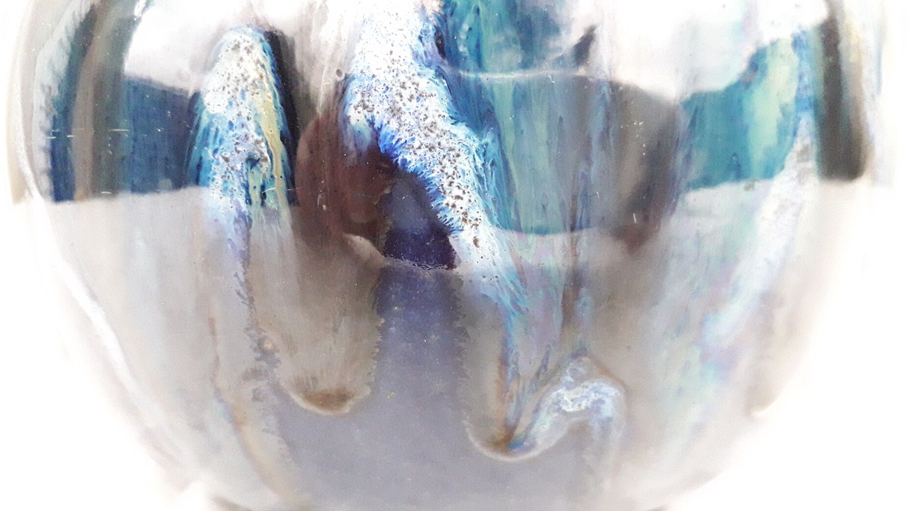 Signed stoneware vase