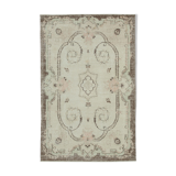 Hand-knotted decorative turkish beige rug 195 cm x 303 cm - 36570