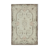 Hand-knotted decorative turkish beige rug 195 cm x 303 cm - 36570