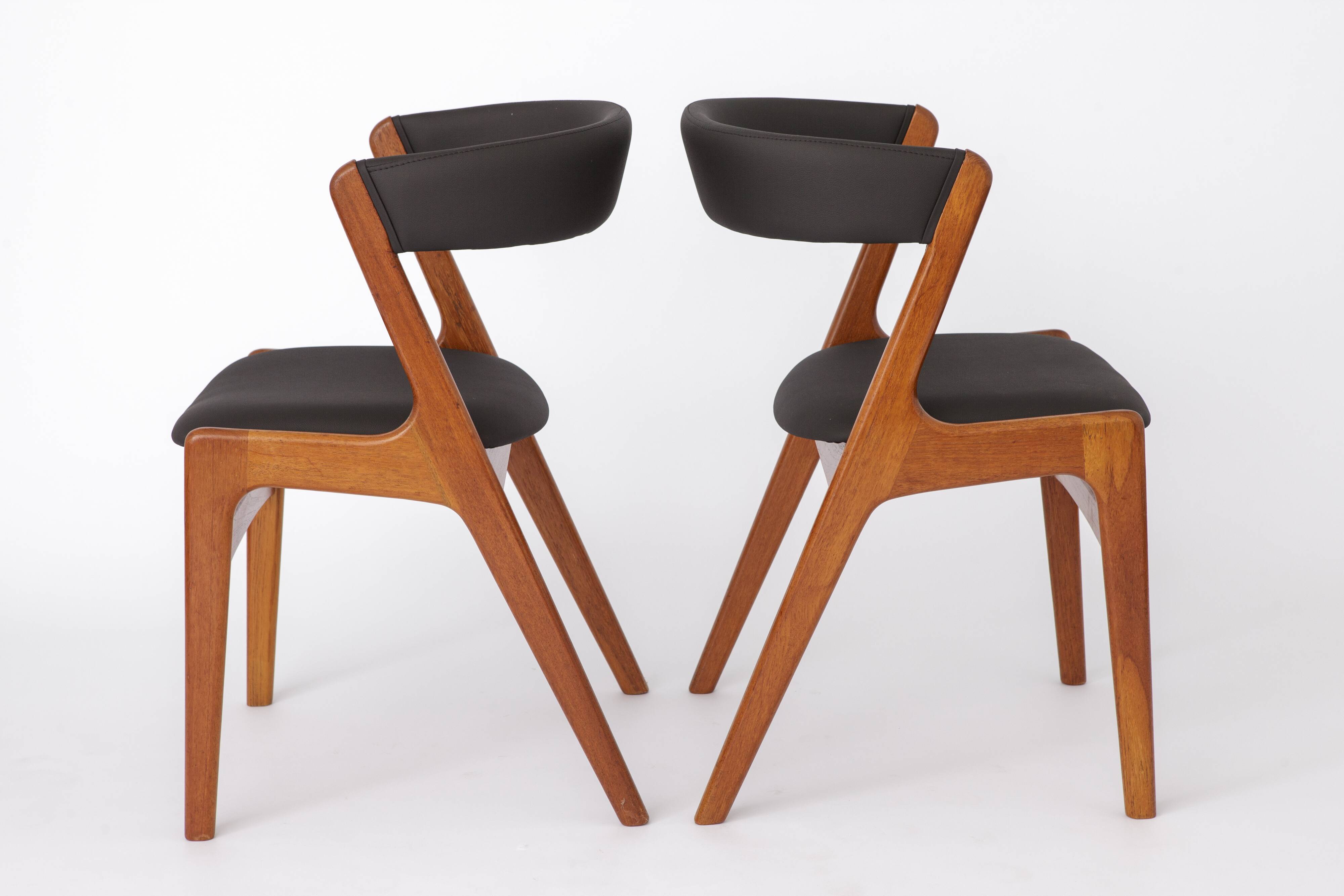 2 Chairs by Kai Kristiansen, model T21, Danish Teak 1960s