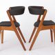 2 Chairs by Kai Kristiansen, model T21, Danish Teak 1960s