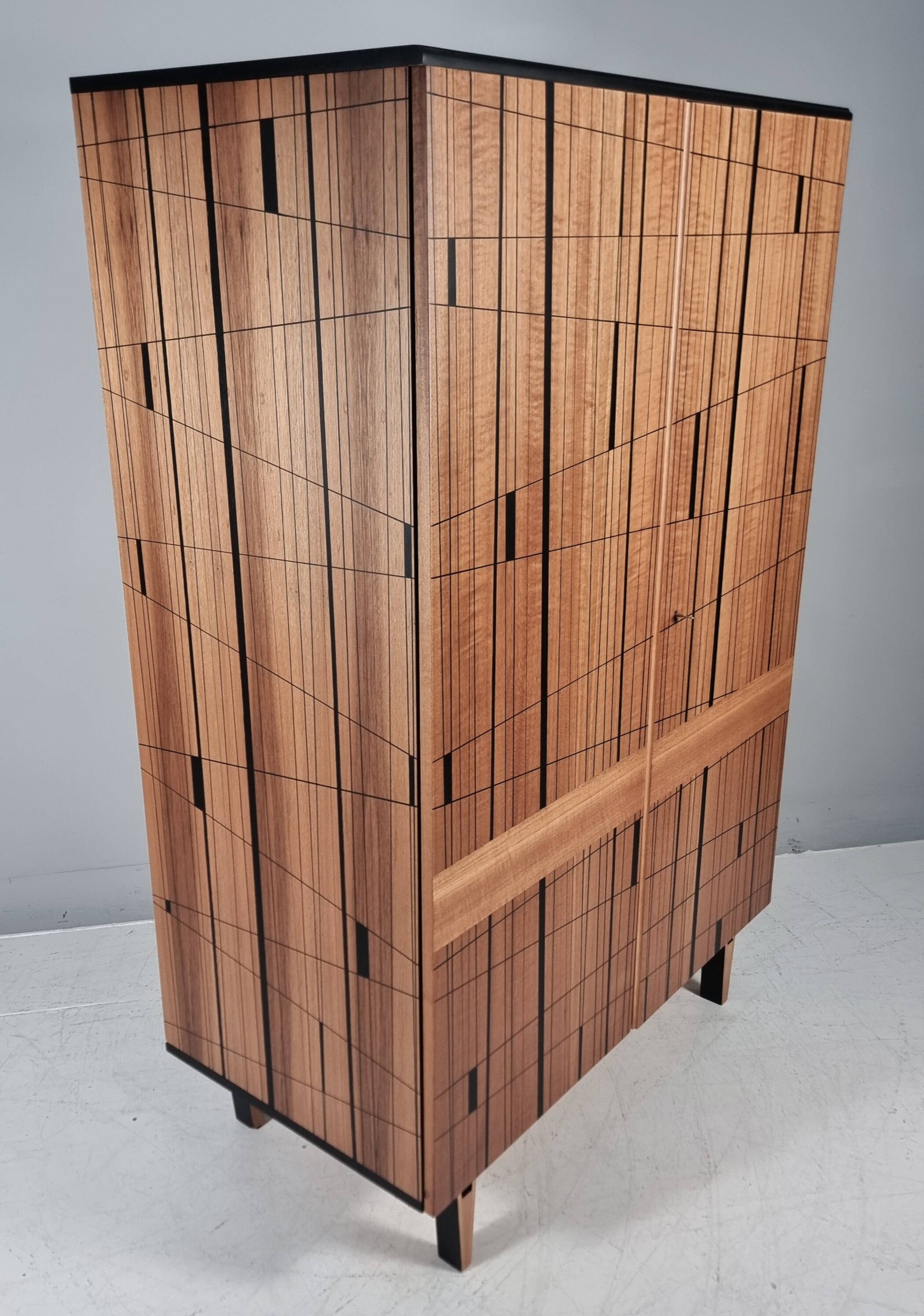 Vintage Wardrobe in Beech, 1970s