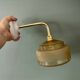 Yellow frosted glass vintage wall lamp shade