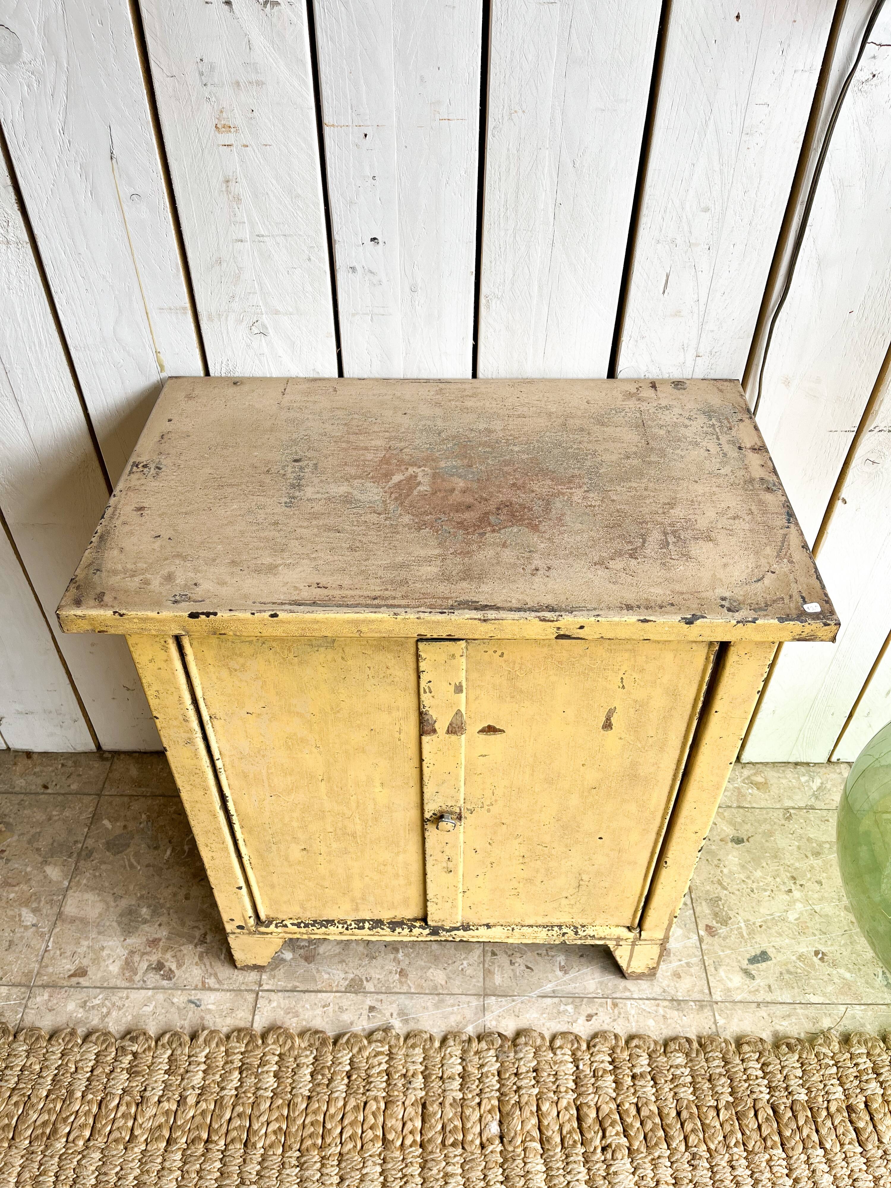 Old metal workshop furniture