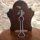 Old beveled Venetian mirror with engraved flower decoration