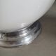 Pair of ceiling lights or wall lights with white glass globes.