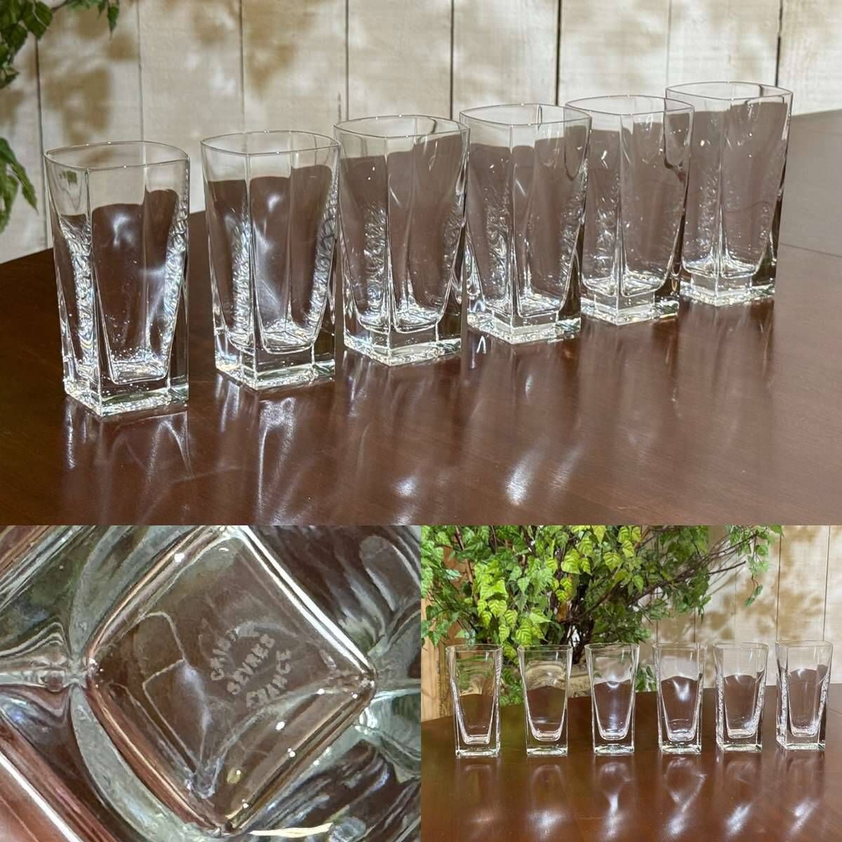 Set of 6 orangeade glasses in Sèvres crystal