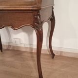Folding desk buffet in solid oak from the 19th century, restored in the 19th century
