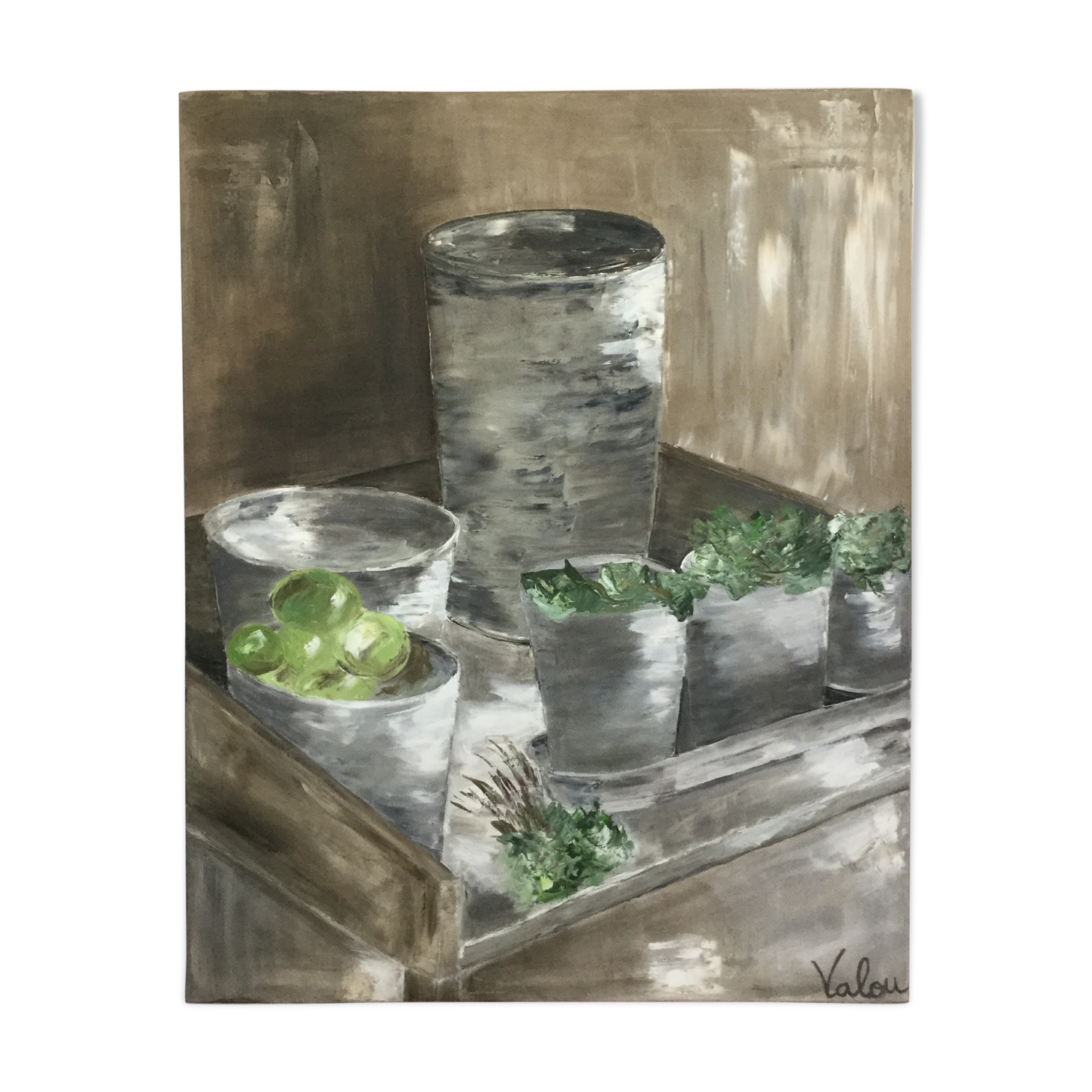 Painting acrylic painting on canvas