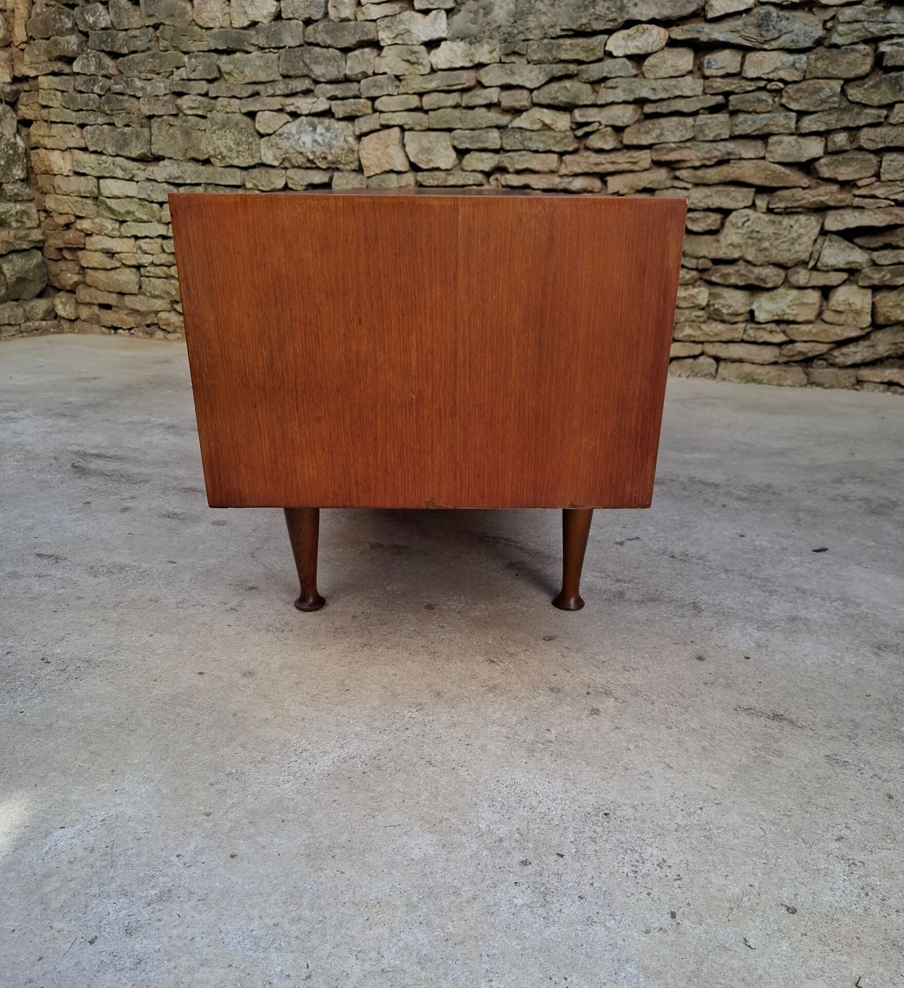 Low teak sideboard 200cm