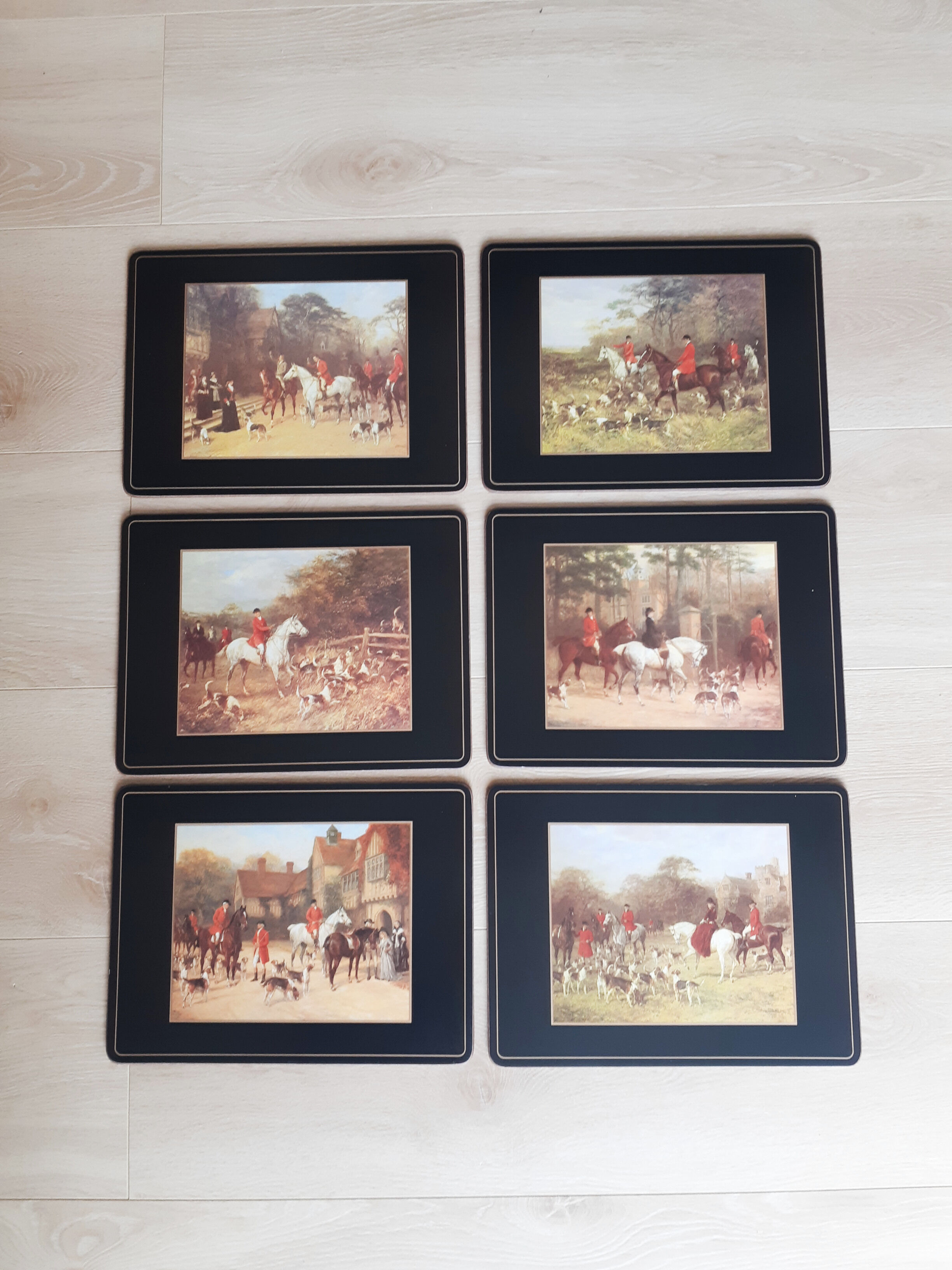 Set of 6 vintage Pimpernel placemats