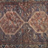 Tapis ancien tissé à la main, 1850 shiraz persan 150x110cm