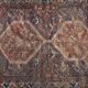Antique hand-woven carpet, 1850 shiraz persian  150x110cm