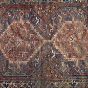 Tapis ancien tissé à la main, 1850 shiraz persan 150x110cm