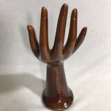 Old hand ceramic brown