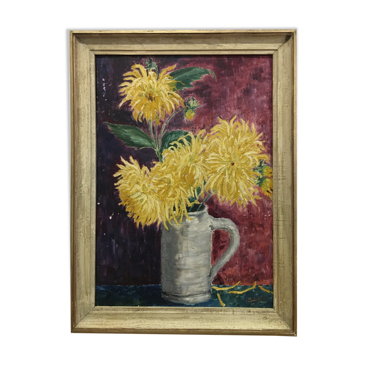 Still life Dahlias yellow