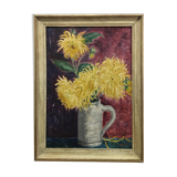 Still life Dahlias yellow