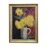 Nature morte Dahlias jaune
