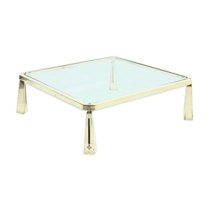 Table basse sculpturale - laiton