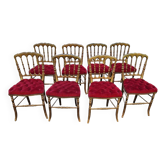 8 chaises de théâtre