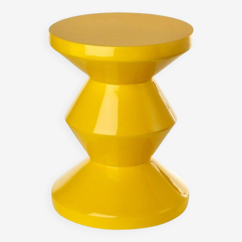 Yellow zig zag stool - Polspotten