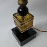 Art Deco style lamp foot in glass and ceramics
