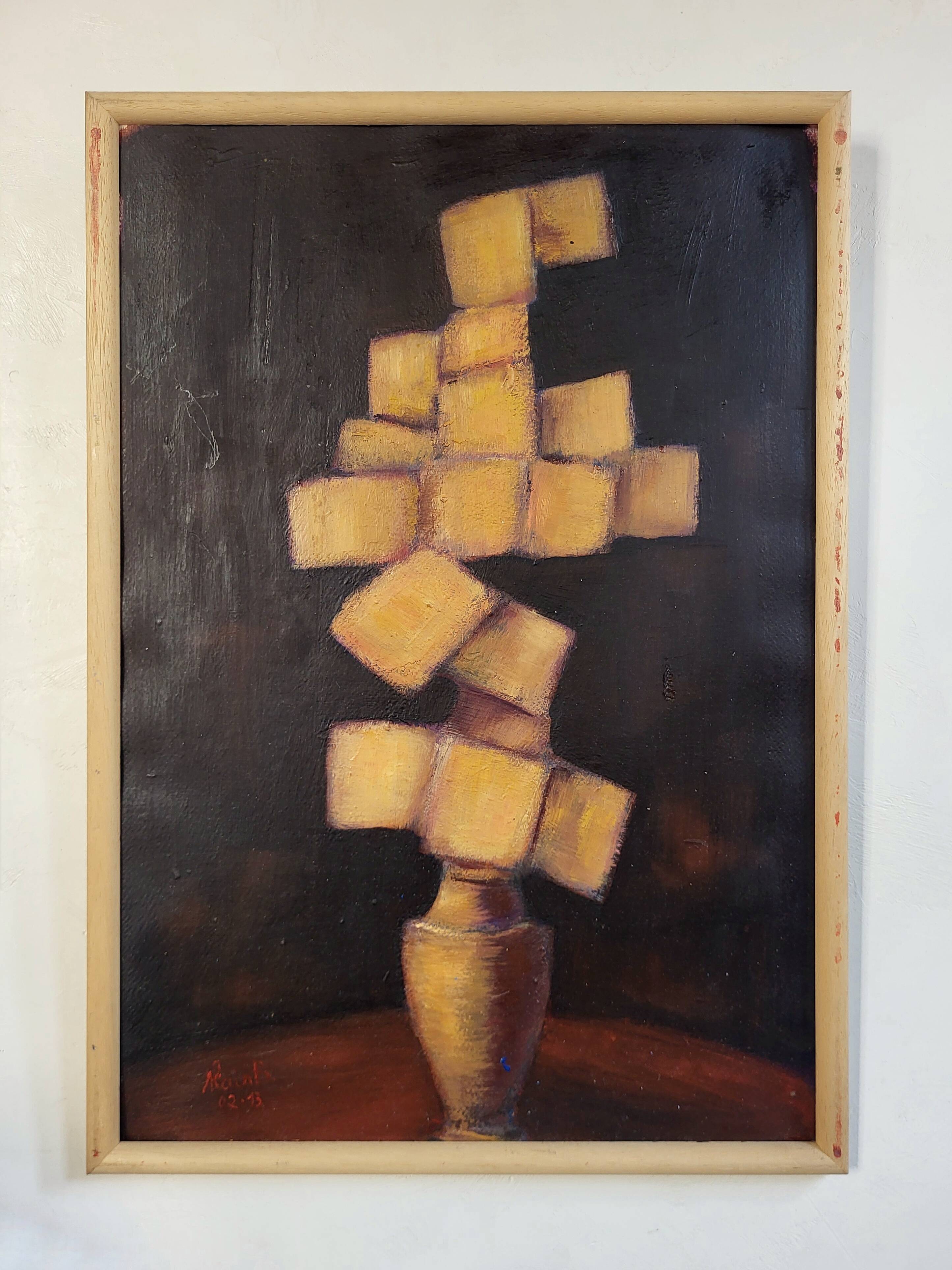 Abstract painting by Alain Boisdon