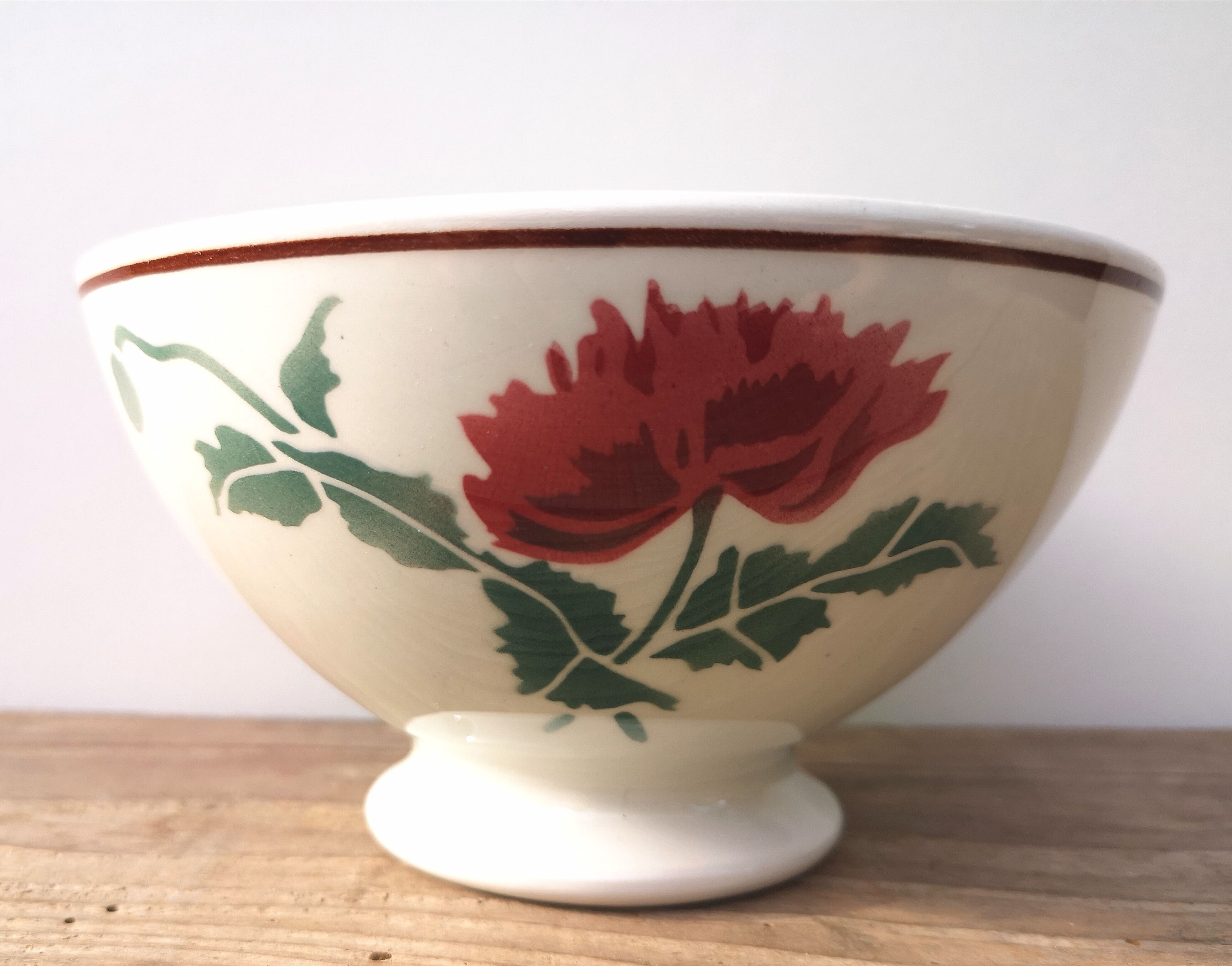 Old bowl "Luxeuil" Hbcm + plate