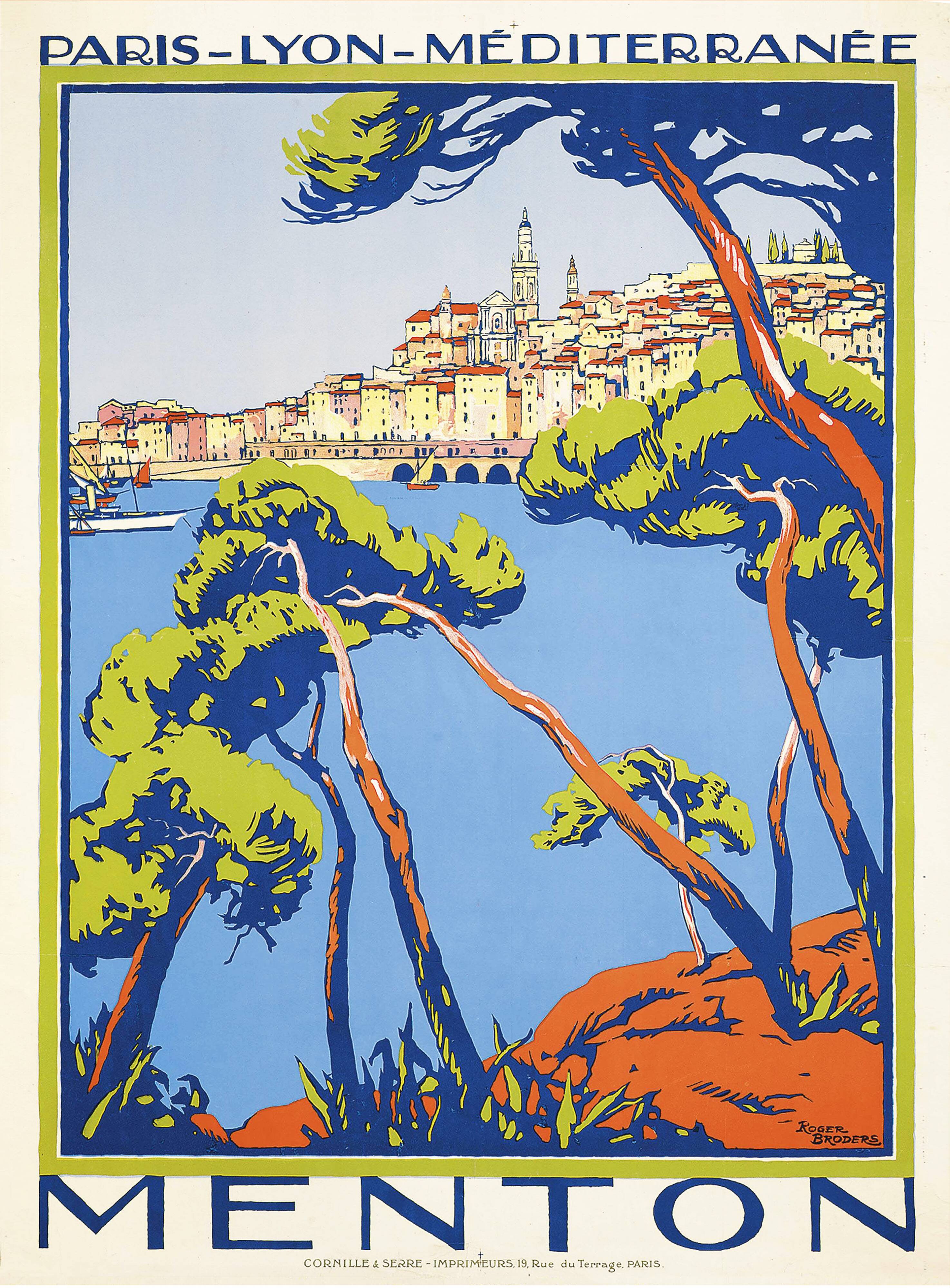 Affiche MENTON - Rogers BRODERS