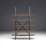 Bakery Display Rack with Iron Frame and Oak Shelves, France, 1920s