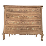 Large stripped oak chest of drawers