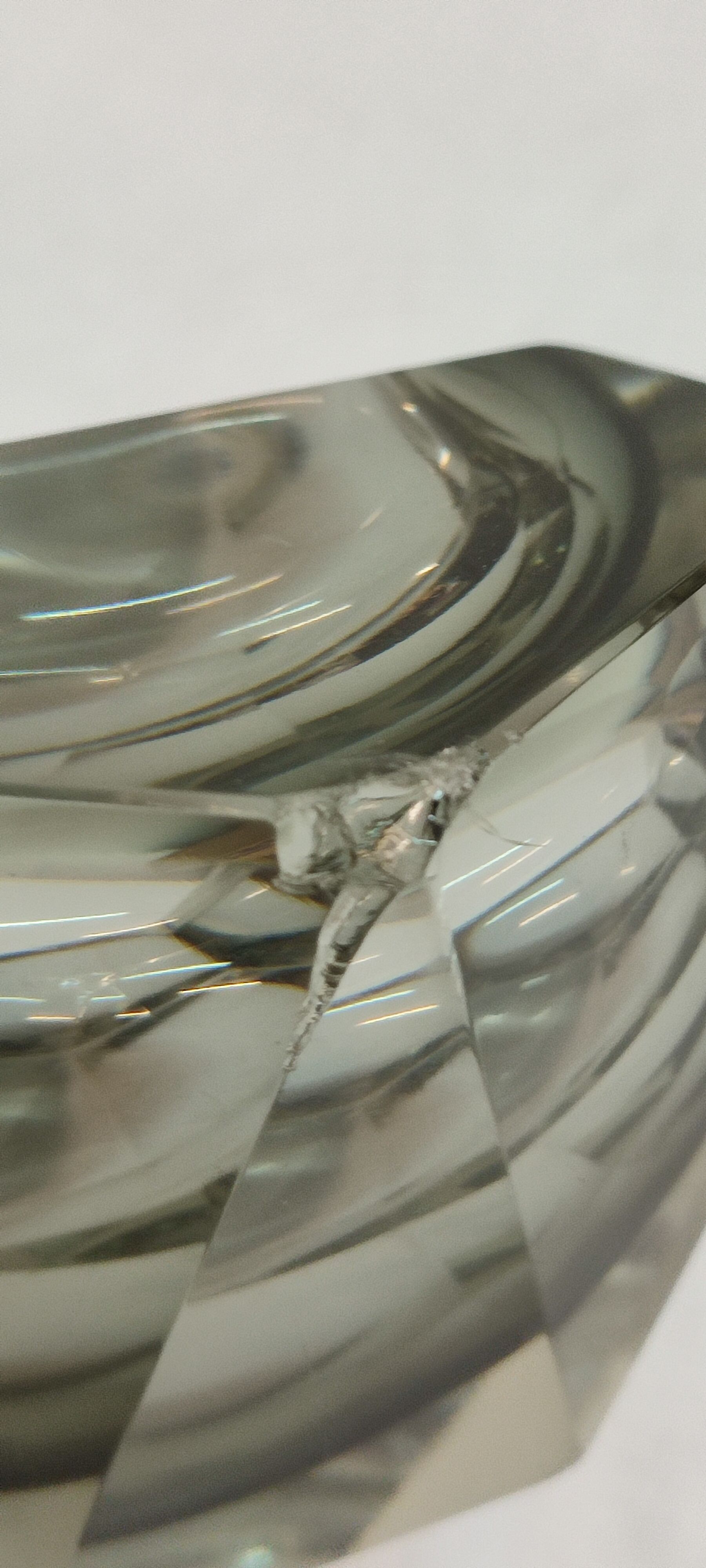 Bol décoratif en verre de Murano. Italie années 1980