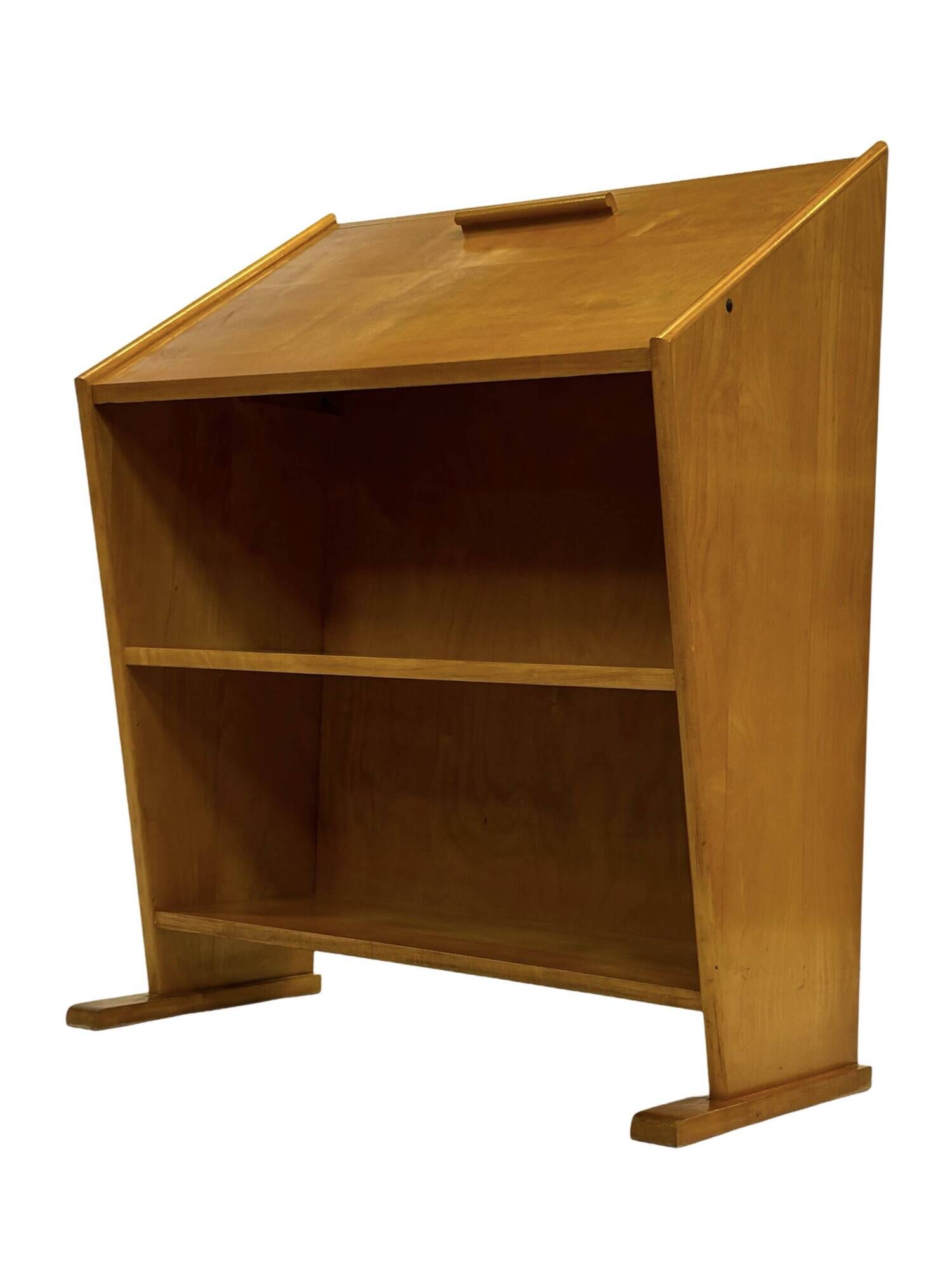 Vintage Oak Secretary Desk by Cor Alons for Den Boer Gouda