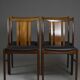 Ensemble de 4 chaises danoises en massif d'afomosia, années 60