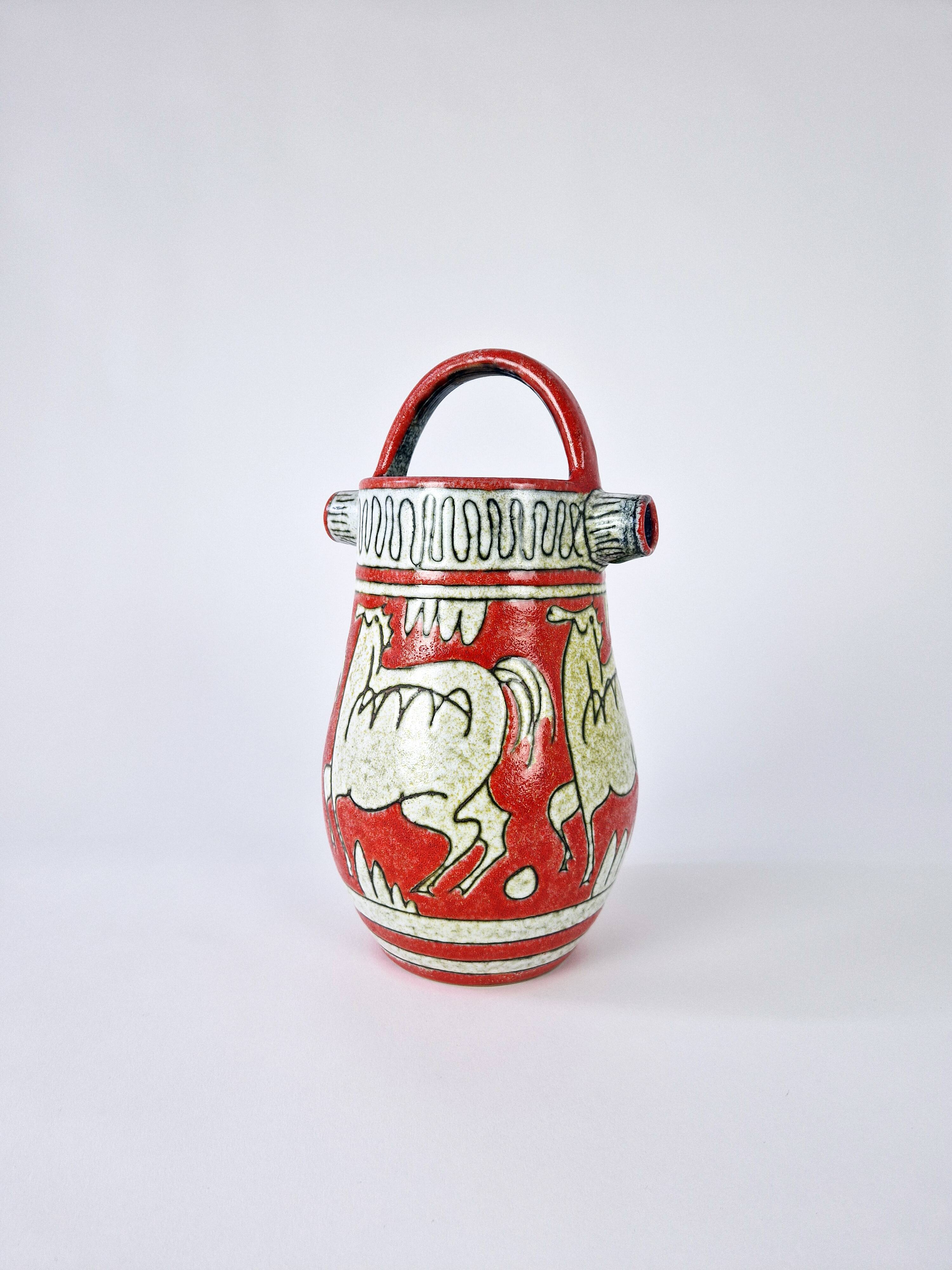 Vintage ceramic vase Fratelli Fanciullacci 1960