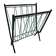 1960 Czechoslovakian Mid-Century Magazine Rack with Green Wire